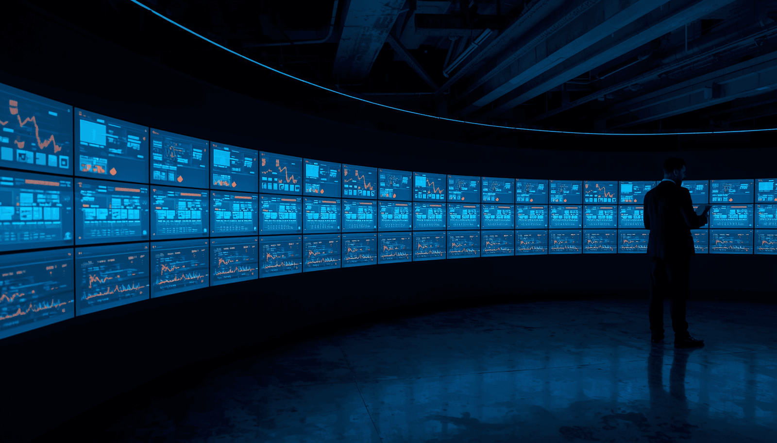 Energy operations control room — the kind of environment OT Energy designs, monitors and supports