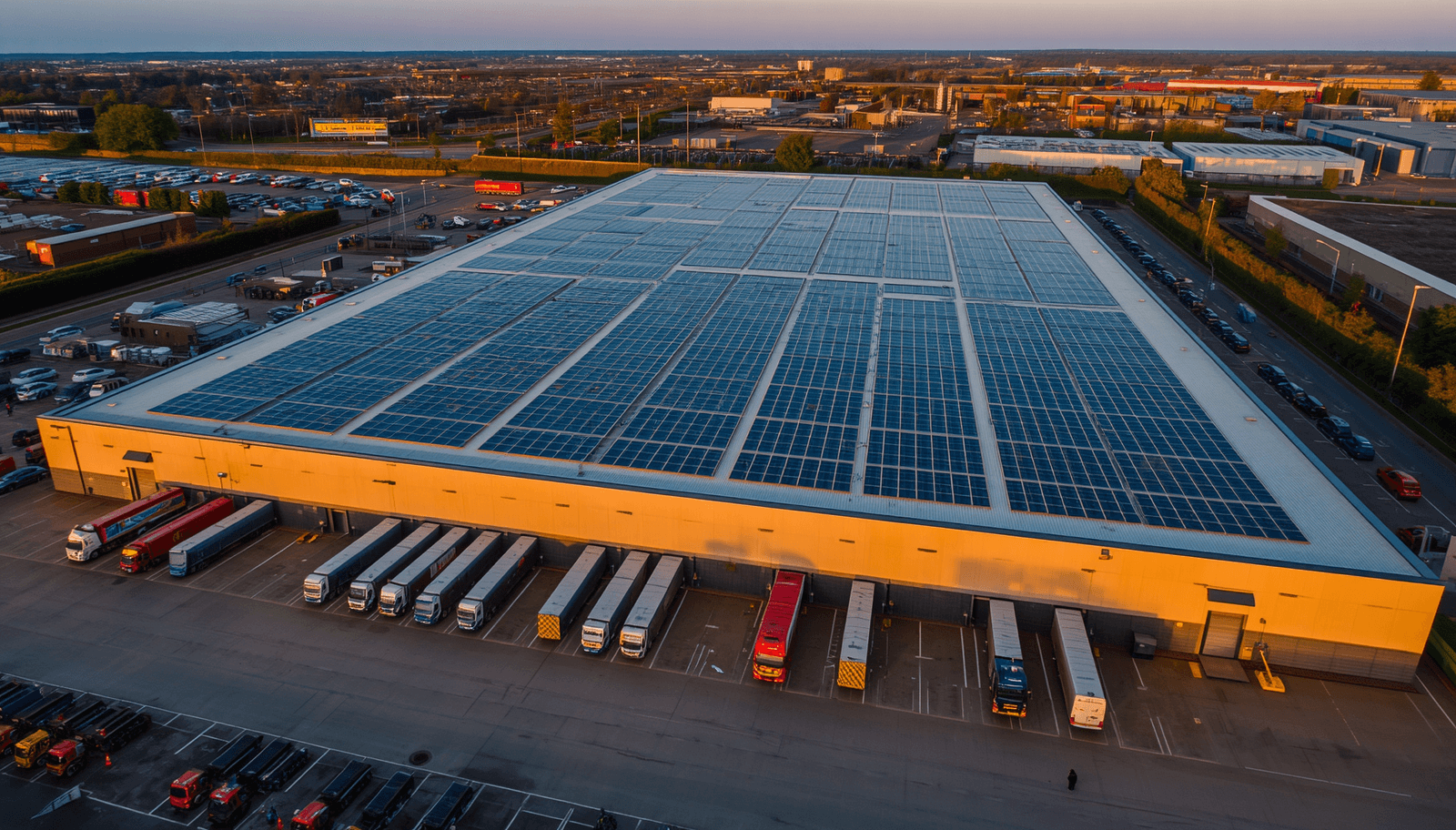 Distribution centre solar PV and DNO supply upgrade